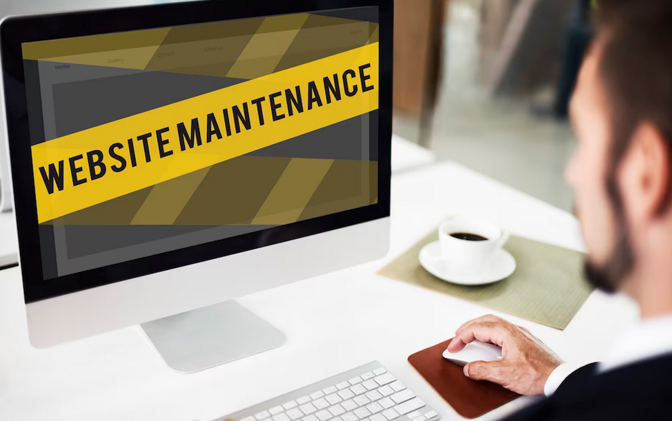 scheduled website maintenance