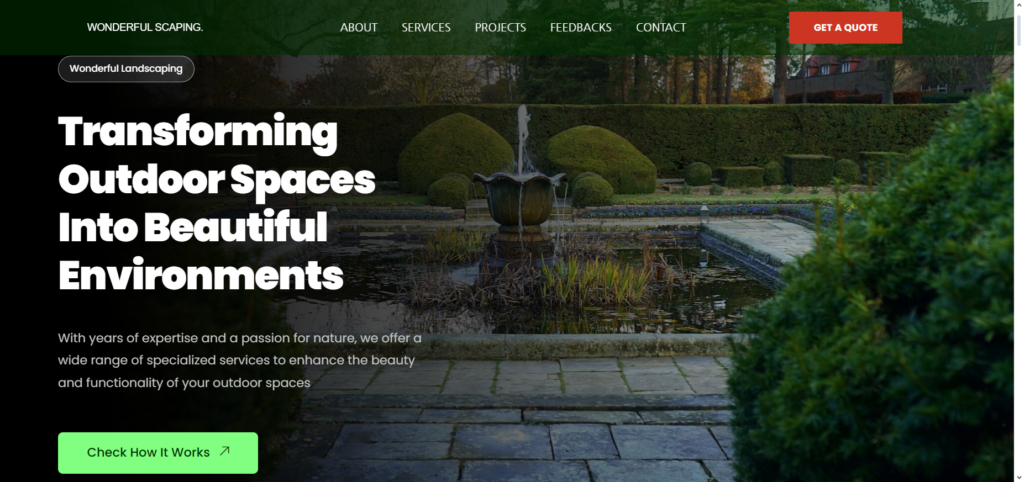 Free Landscaping website